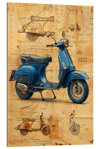 Gallery print Vintage Italian scooter