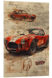 Stampa su PVC Design vintage classic car