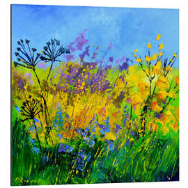 Tableau en aluminium Flowerfields forever