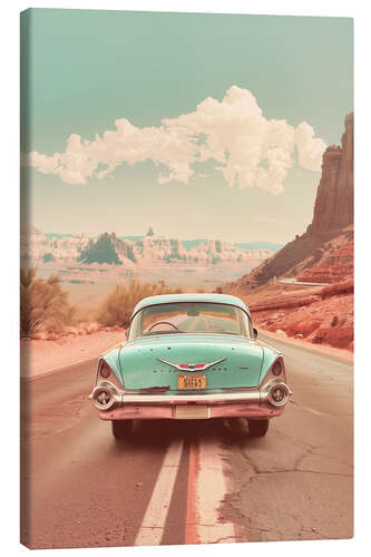 Leinwandbild Vintage Arizona Retro Auto