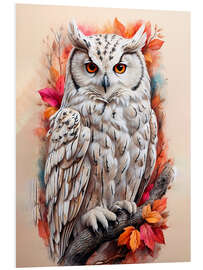 Quadro em PVC Owl on the prowl