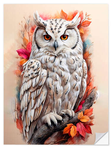 Wall sticker Owl on the prowl