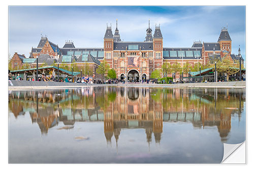 Vinilo para la pared Rijksmuseum in Amsterdam, the Netherlands