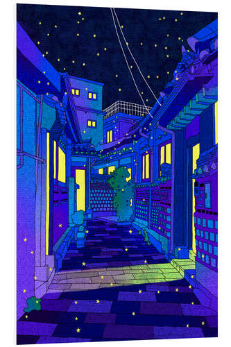 Cuadro de PVC A Night in Seoul Seochon