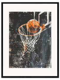 Impresión de arte enmarcada Basketball Dreaming