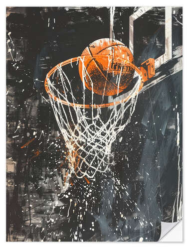 Selvklebende plakat Basketball Dreaming
