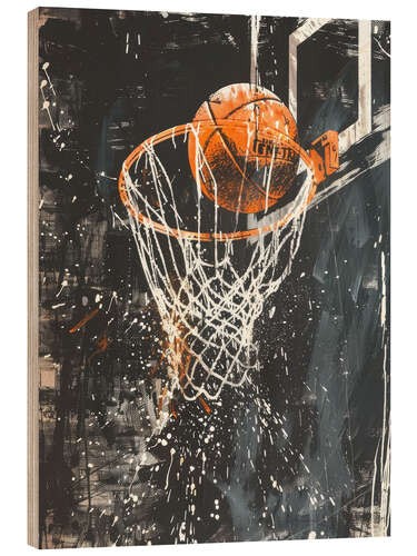 Cuadro de madera Basketball Dreaming