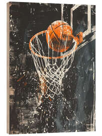 Cuadro de madera Basketball Dreaming