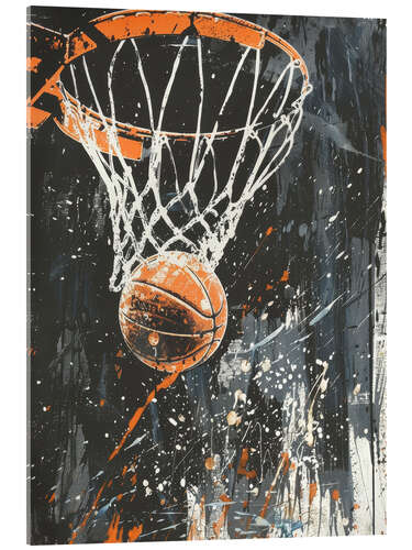 Acrylic print Basketball Streetart