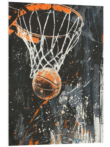 Tableau en PVC Basketball Streetart