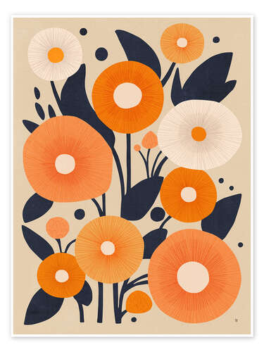 Poster Flower Circles