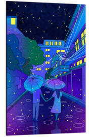 Magnettafel Night Romance in Seoul, Seochon