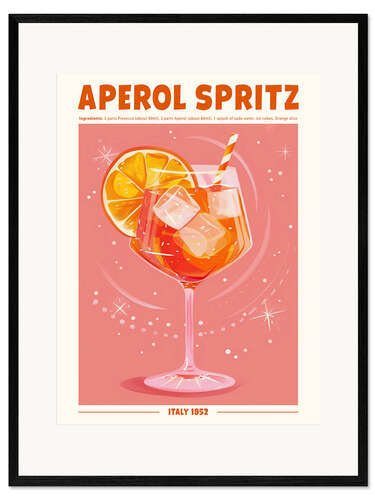 Kehystetty taidepainatus Aperol Spritz, Italy 1952