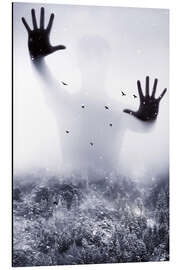 Magnettafel Verschneiter Waldgeist