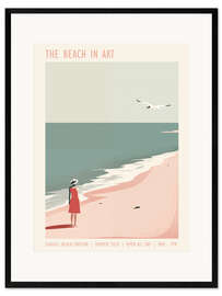 Plakat artystyczny premium w ramie The Beach In Art