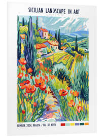 Foam board print Sicilian Landscape in Art, Val di Noto