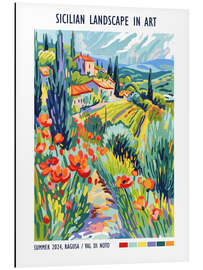 Magnettafel Sicilian Landscape in Art, Val di Noto