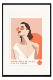 Gerahmter Kunstdruck Peach Fuzz, Colour of the Year 2024