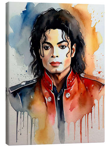 Canvas-taulu Michael Jackson watercolour