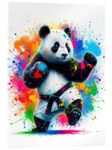 Acrylglasbild Karate-Panda