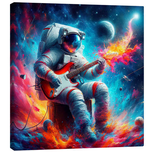 Canvas print Guitar solo in space