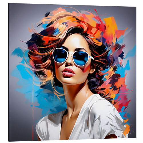 Aluminium print Fashion Lady