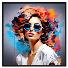 Gerahmter Kunstdruck Fashion Lady