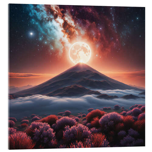 Acrylglas print Fantastic starry night