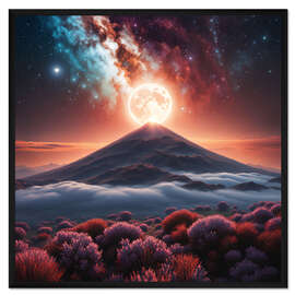 Gerahmter Kunstdruck Fantastische Sternenklare Nacht