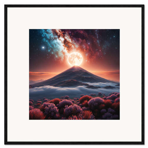 Impresión de arte enmarcada Fantastic starry night