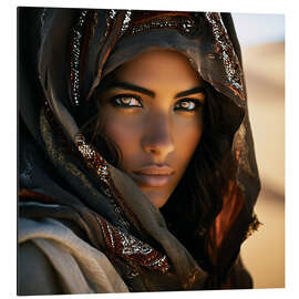 Aluminium print Desert Woman