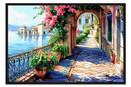 Gerahmter Kunstdruck Como