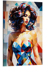 Magnettafel Mosaik-Dame