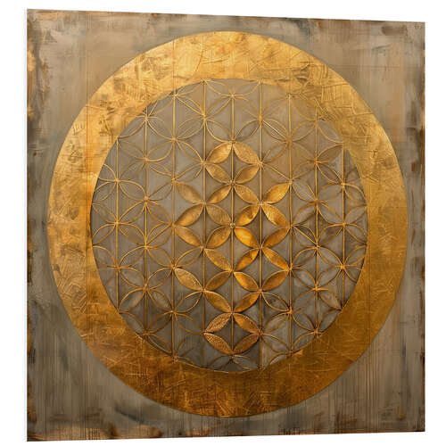 PVC print Symbol of Creation: Flower of Life