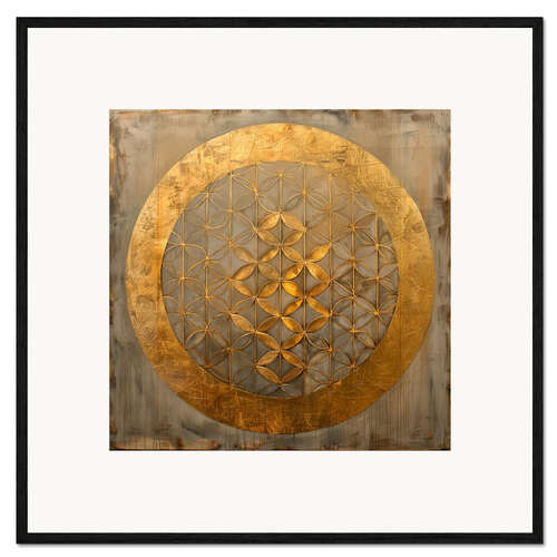 Impresión de arte enmarcada Symbol of Creation: Flower of Life