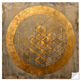 Naklejka na ścianę Symbol of Creation: Flower of Life