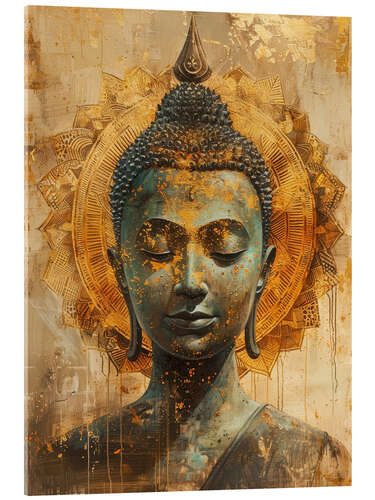 Acrylic print Buddha and Mandala