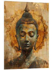 Foam board print Buddha and Mandala