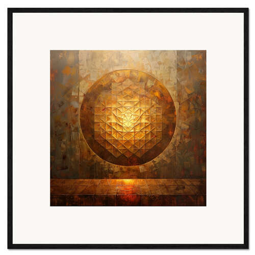 Impresión de arte enmarcada Sacred Geometry