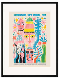 Gerahmter Kunstdruck Scandinavian Tropic Baroque 2024