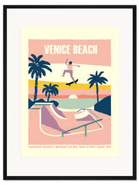Gerahmter Kunstdruck Venice Beach Skate Park, Kalifornien 2024