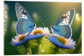 Acrylic print Blues butterflies