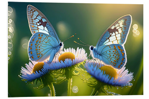 Tableau en PVC Blues butterflies