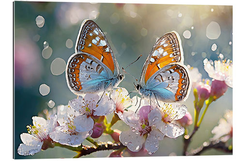 Galleritryck Blue butterflies