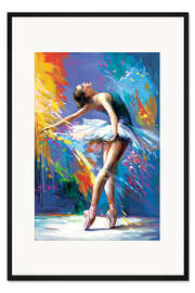Gerahmter Kunstdruck Bezaubernde Ekstase einer Ballerina