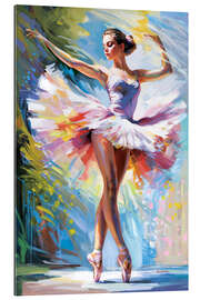 Tableau en plexi-alu Ballerina&#039;s Embrace in Motion