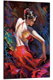 Magnettafel Passionate Flamenco Dancer