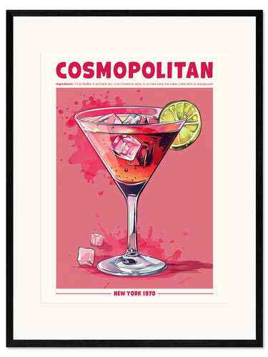 Impression artistique encadrée Cosmopolitan, New York 1970