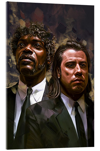 Acrylic print Pulp Fiction Vincent Vega and Jules Winnfield Poster