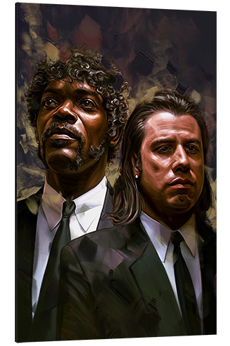 Aluminiumtavla Pulp Fiction Vincent Vega and Jules Winnfield Poster